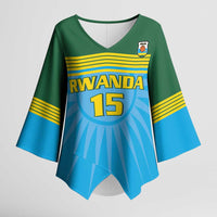 Custom Rwanda Basketball Kimono Sleeve Blouse Go Champions - Wonder Print Shop