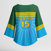 Custom Rwanda Basketball Kimono Sleeve Blouse Go Champions - Wonder Print Shop