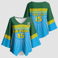 Custom Rwanda Basketball Kimono Sleeve Blouse Go Champions - Wonder Print Shop
