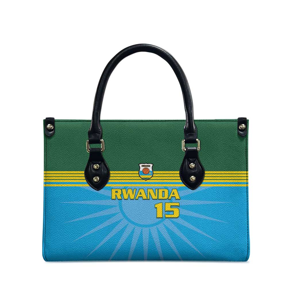 Custom Rwanda Basketball Leather Bag Go Champions - Wonder Print Shop