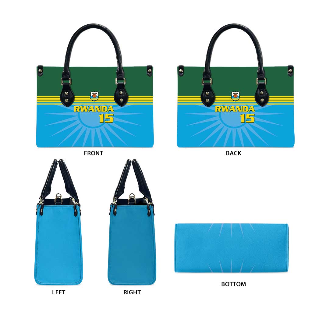 Custom Rwanda Basketball Leather Bag Go Champions - Wonder Print Shop