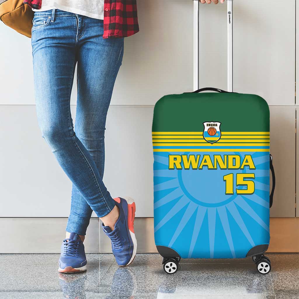 Custom Rwanda Basketball Luggage Cover Go Champions - Wonder Print Shop