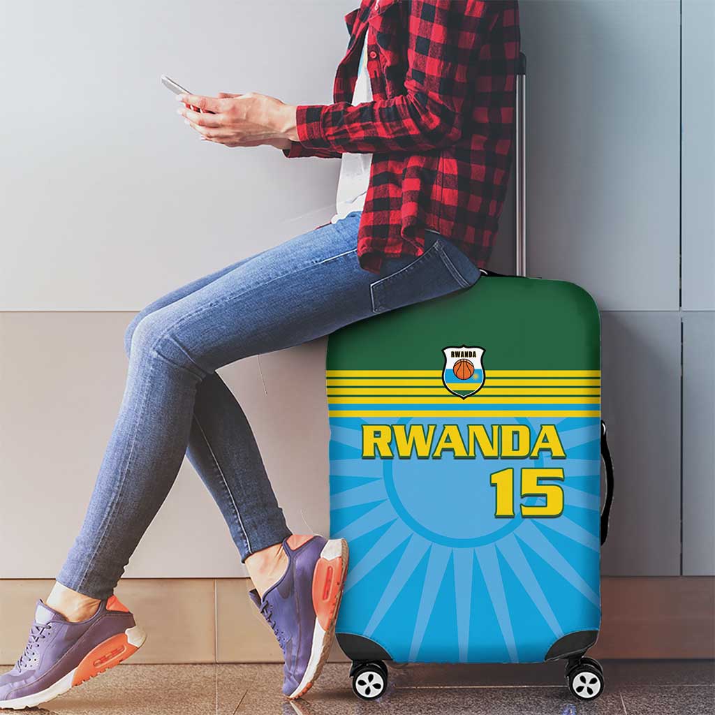 Custom Rwanda Basketball Luggage Cover Go Champions - Wonder Print Shop