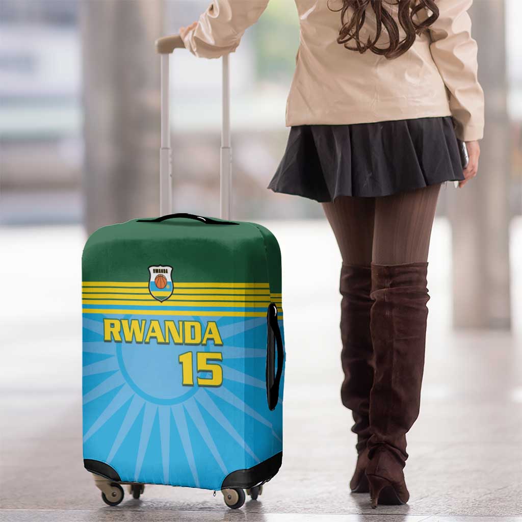 Custom Rwanda Basketball Luggage Cover Go Champions - Wonder Print Shop