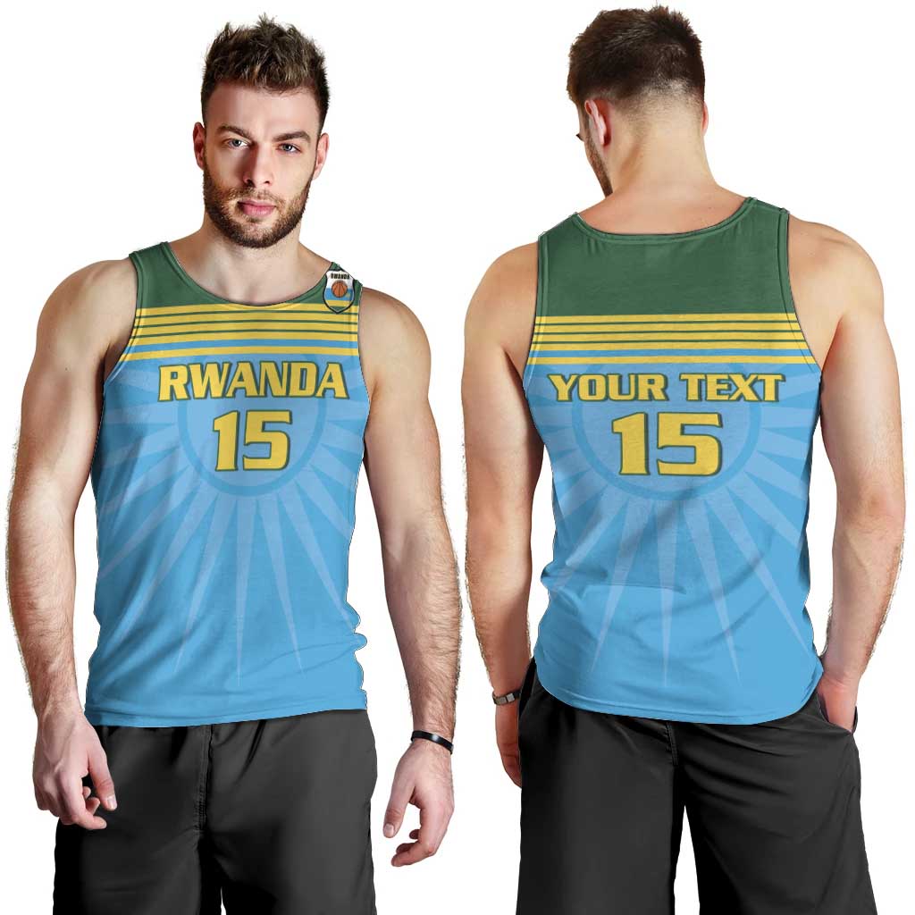 Custom Rwanda Basketball Men Tank Top Go Champions - Wonder Print Shop