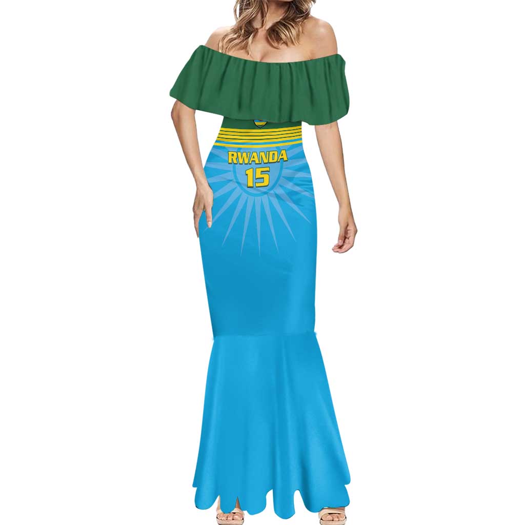 Custom Rwanda Basketball Mermaid Dress Go Champions - Wonder Print Shop