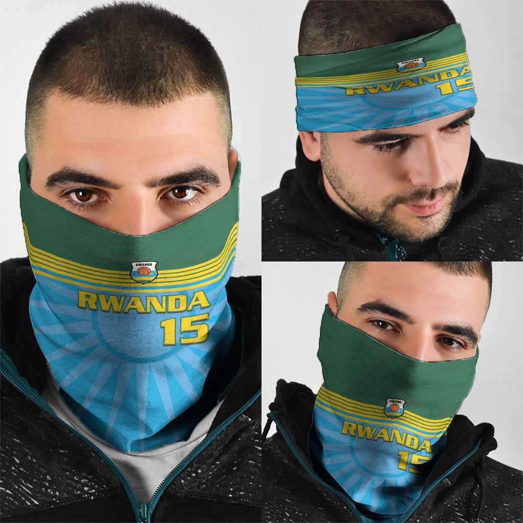 Custom Rwanda Basketball Neck Gaiter Go Champions - Wonder Print Shop