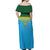 Custom Rwanda Basketball Off Shoulder Maxi Dress Go Champions - Wonder Print Shop