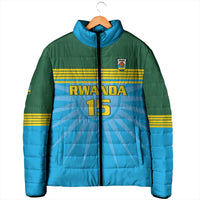 Custom Rwanda Basketball Padded Jacket Go Champions - Wonder Print Shop