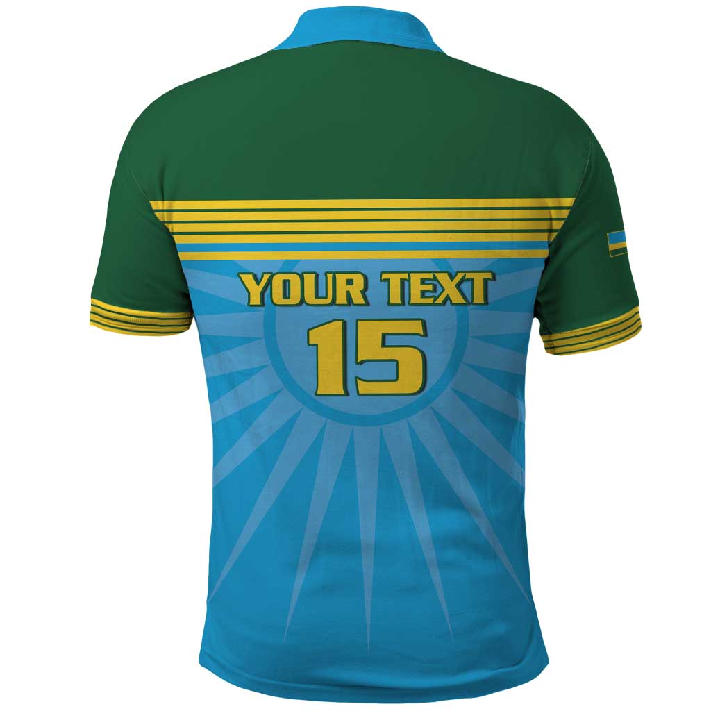 Custom Rwanda Basketball Polo Shirt Go Champions - Wonder Print Shop