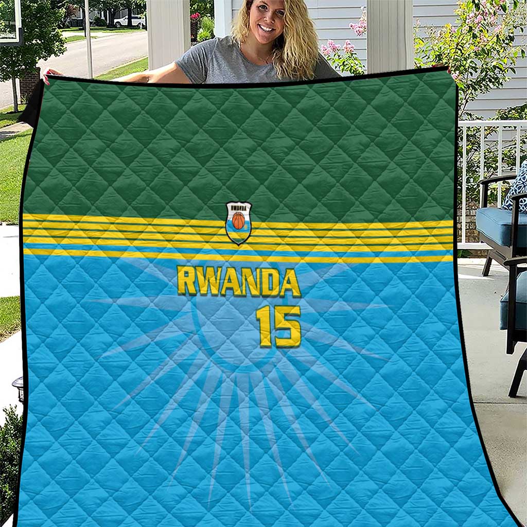 Custom Rwanda Basketball Quilt Go Champions - Wonder Print Shop