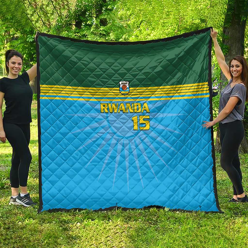 Custom Rwanda Basketball Quilt Go Champions - Wonder Print Shop