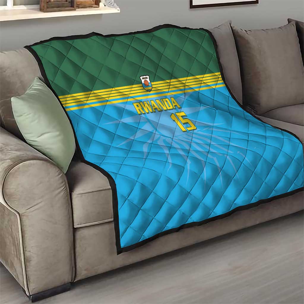 Custom Rwanda Basketball Quilt Go Champions - Wonder Print Shop