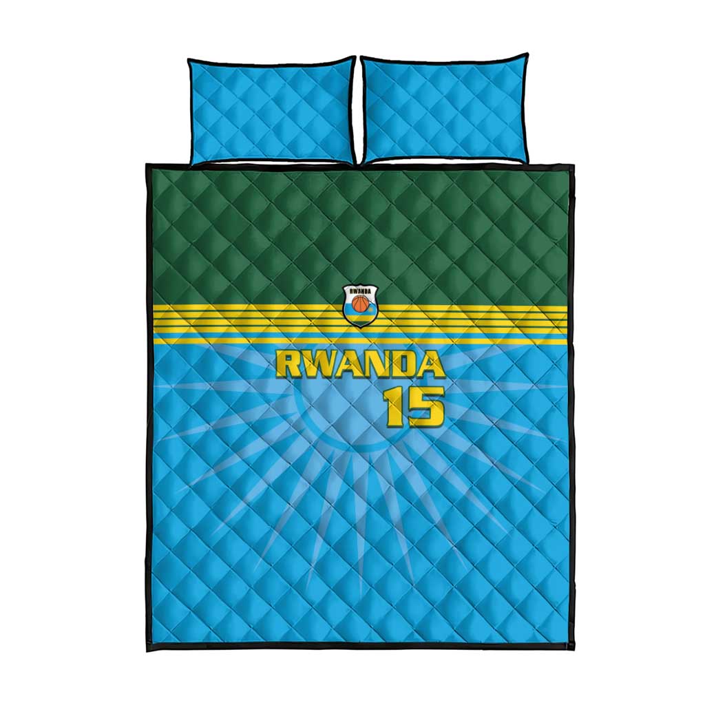 Custom Rwanda Basketball Quilt Bed Set Go Champions - Wonder Print Shop