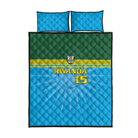 Custom Rwanda Basketball Quilt Bed Set Go Champions - Wonder Print Shop