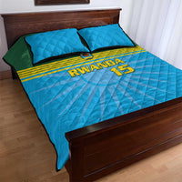 Custom Rwanda Basketball Quilt Bed Set Go Champions - Wonder Print Shop