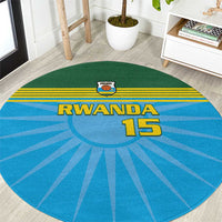 Custom Rwanda Basketball Round Carpet Go Champions - Wonder Print Shop
