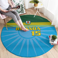Custom Rwanda Basketball Round Carpet Go Champions - Wonder Print Shop
