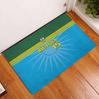 Custom Rwanda Basketball Rubber Doormat Go Champions - Wonder Print Shop