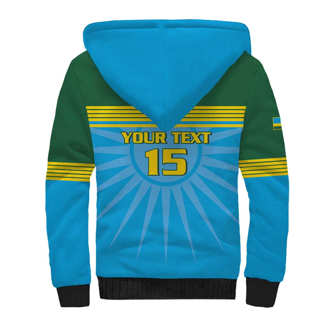 Custom Rwanda Basketball Sherpa Hoodie Go Champions - Wonder Print Shop