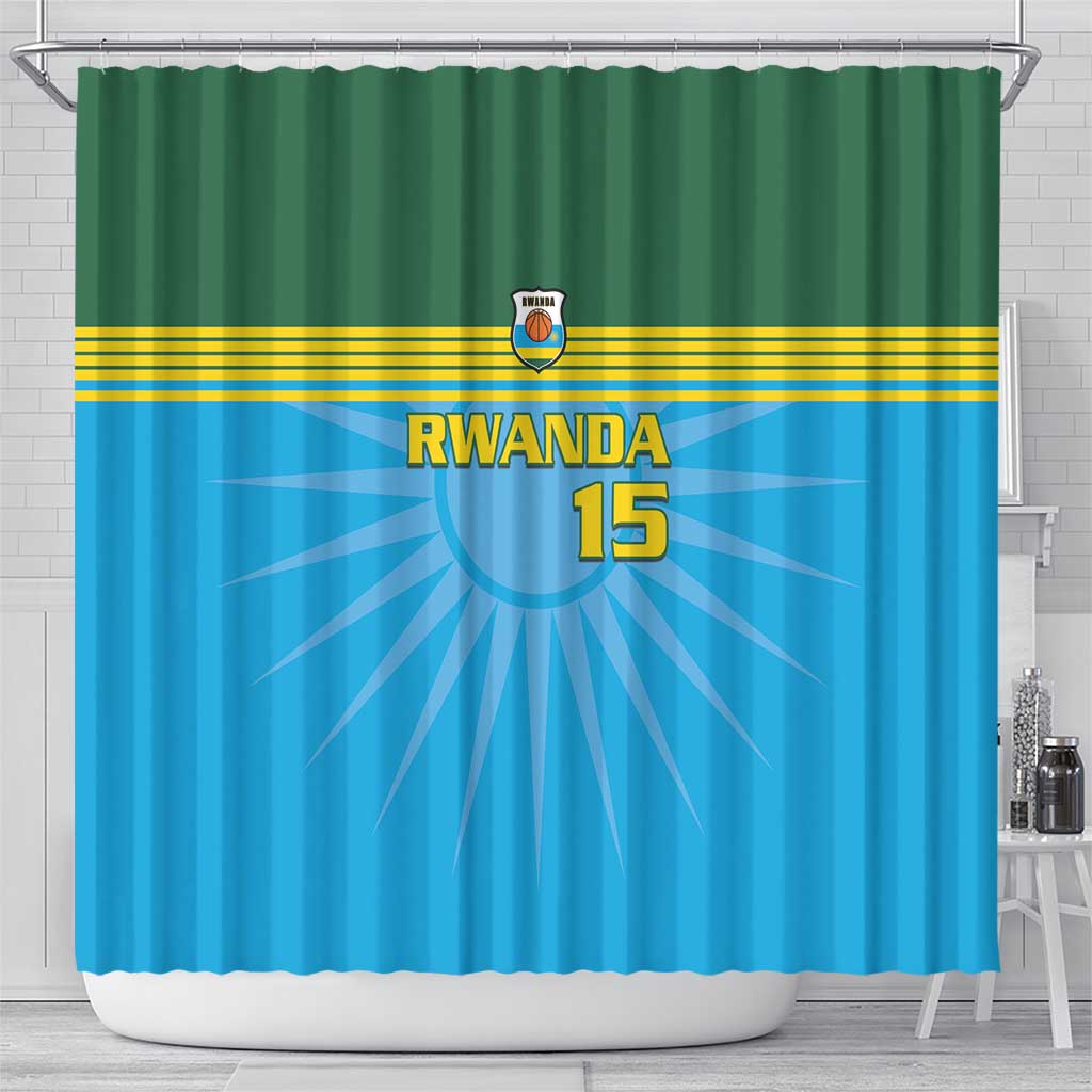 Custom Rwanda Basketball Shower Curtain Go Champions - Wonder Print Shop
