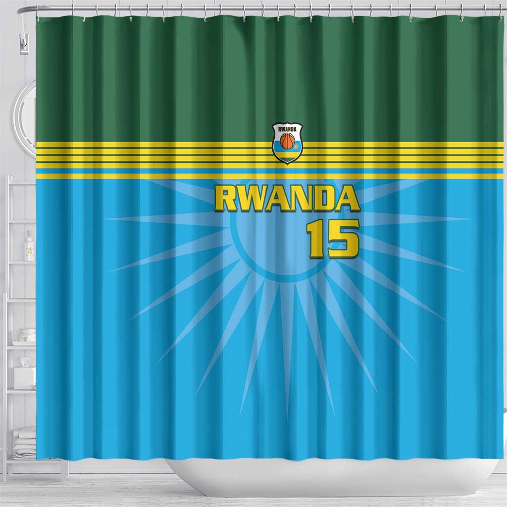 Custom Rwanda Basketball Shower Curtain Go Champions - Wonder Print Shop