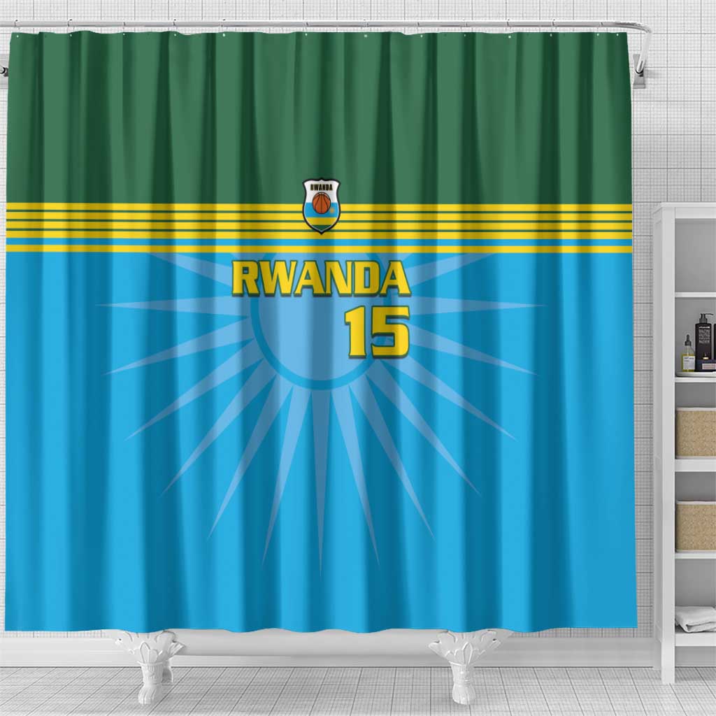 Custom Rwanda Basketball Shower Curtain Go Champions - Wonder Print Shop