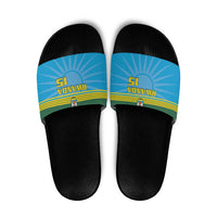 Custom Rwanda Basketball Slide Sandals Go Champions - Wonder Print Shop