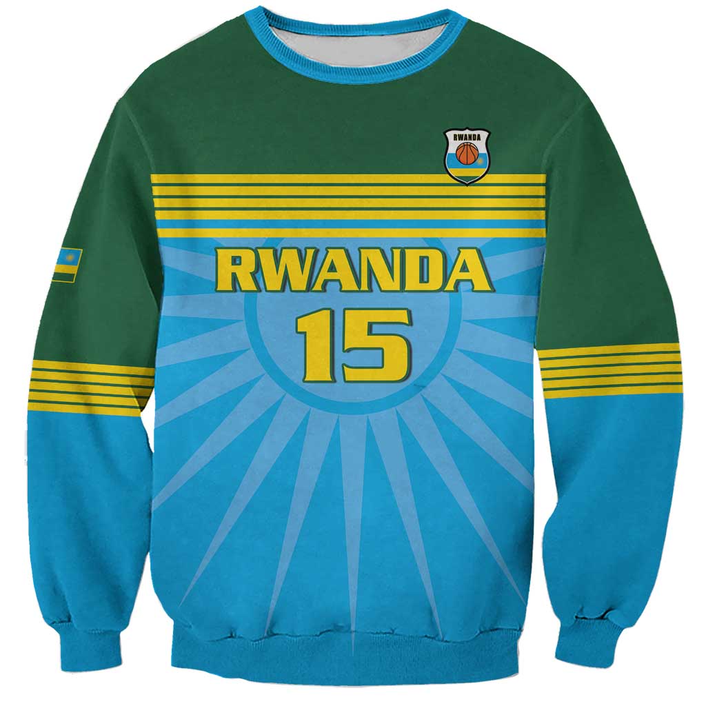 Custom Rwanda Basketball Sweatshirt Go Champions - Wonder Print Shop