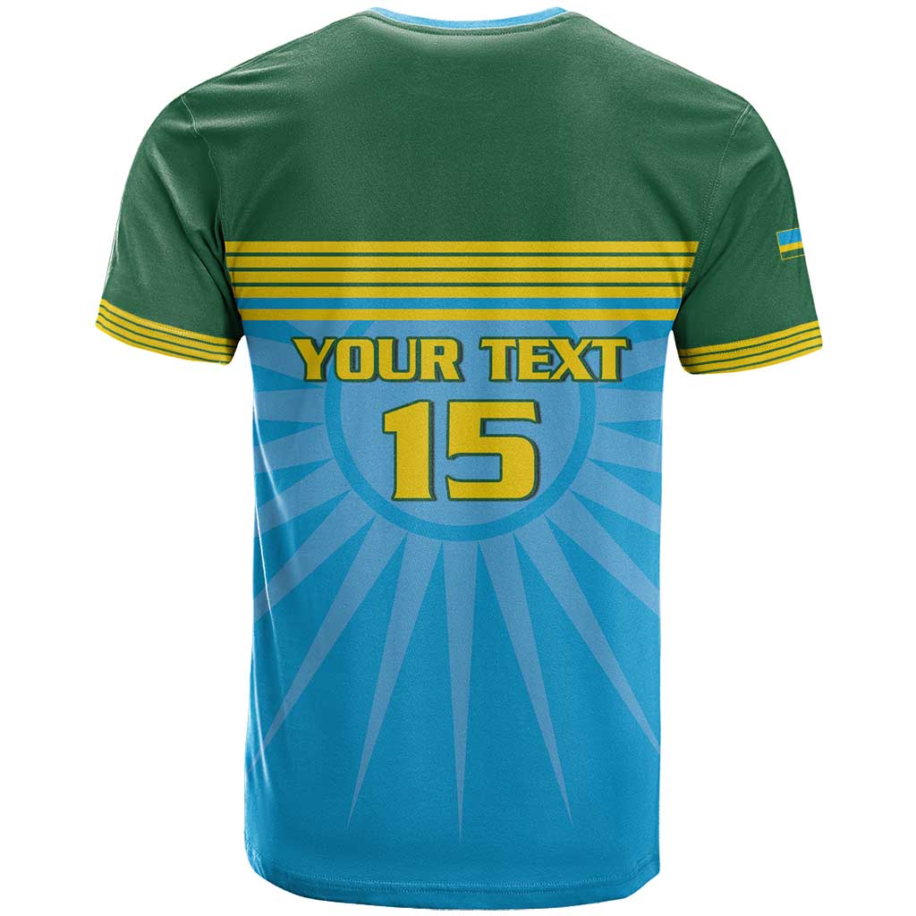 Custom Rwanda Basketball T Shirt Go Champions - Wonder Print Shop