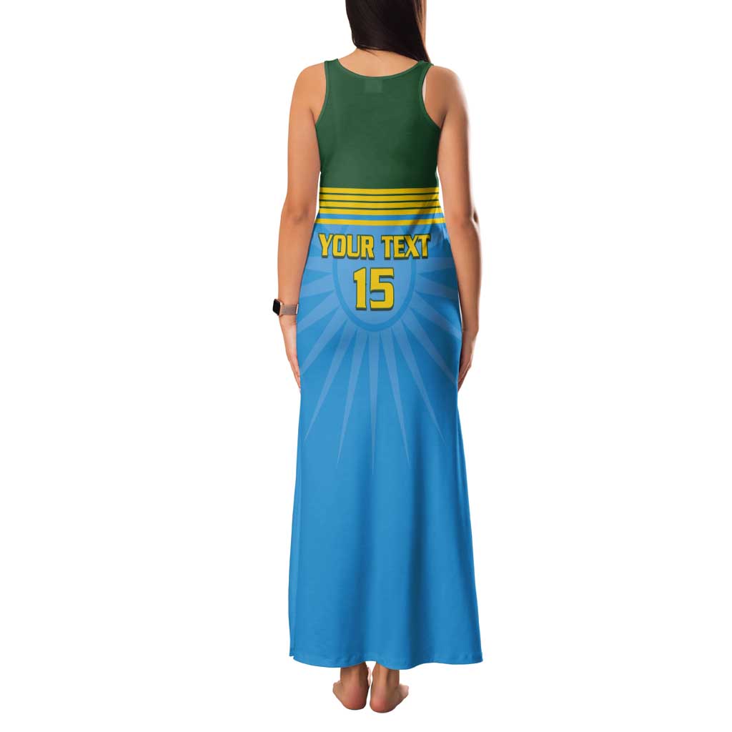 Custom Rwanda Basketball Tank Maxi Dress Go Champions - Wonder Print Shop