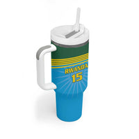 Custom Rwanda Basketball Tumbler With Handle Go Champions - Wonder Print Shop