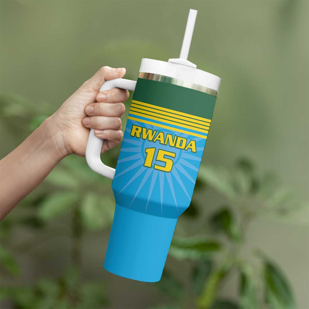 Custom Rwanda Basketball Tumbler With Handle Go Champions - Wonder Print Shop