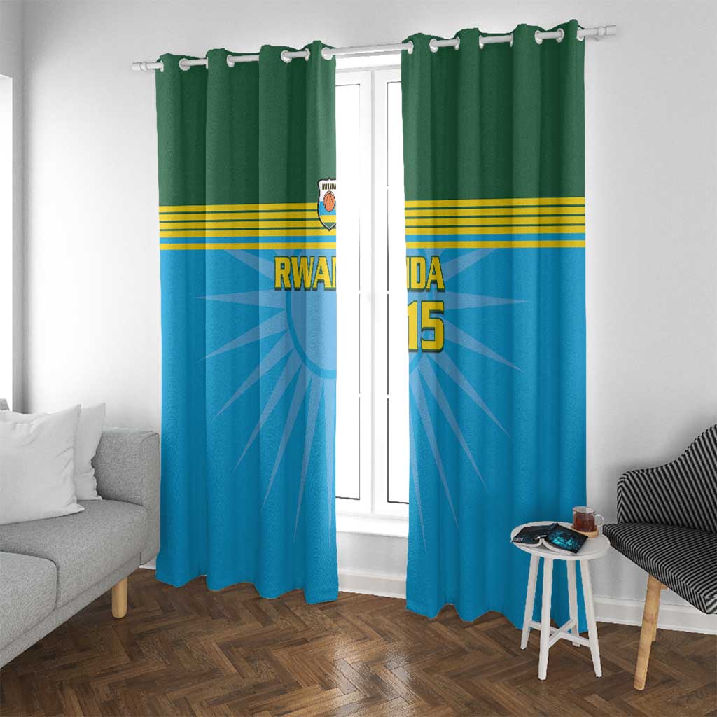 Custom Rwanda Basketball Window Curtain Go Champions - Wonder Print Shop