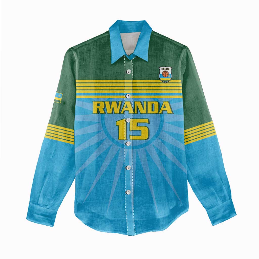 Custom Rwanda Basketball Women Casual Shirt Go Champions - Wonder Print Shop
