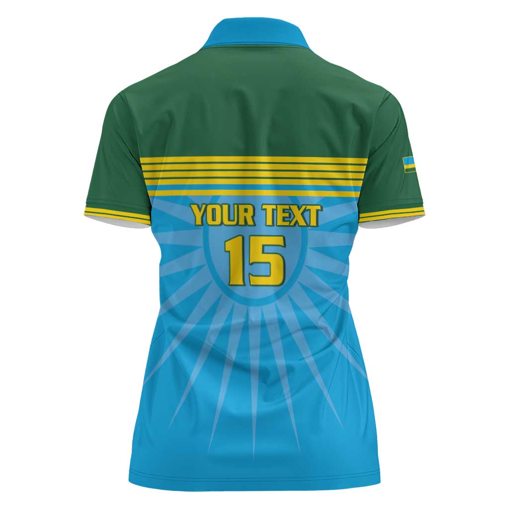 Custom Rwanda Basketball Women Polo Shirt Go Champions - Wonder Print Shop