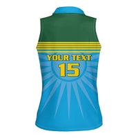 Custom Rwanda Basketball Women Sleeveless Polo Shirt Go Champions - Wonder Print Shop