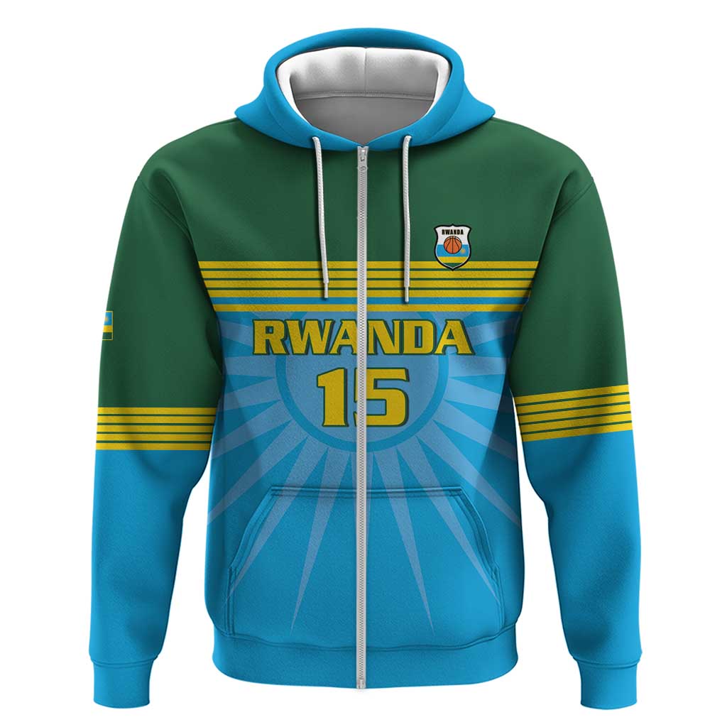 Custom Rwanda Basketball Zip Hoodie Go Champions - Wonder Print Shop