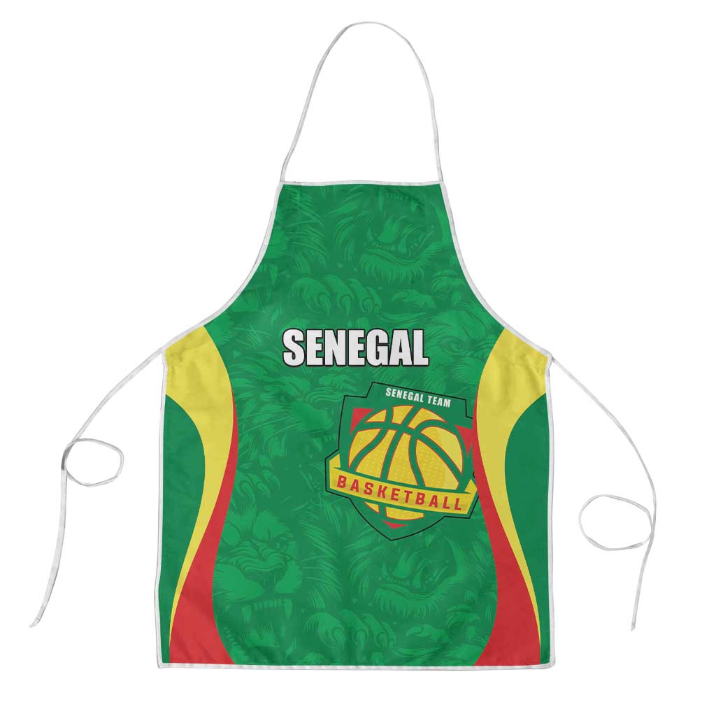 Custom Senegal Basketball Apron Go Champions Lions - Wonder Print Shop