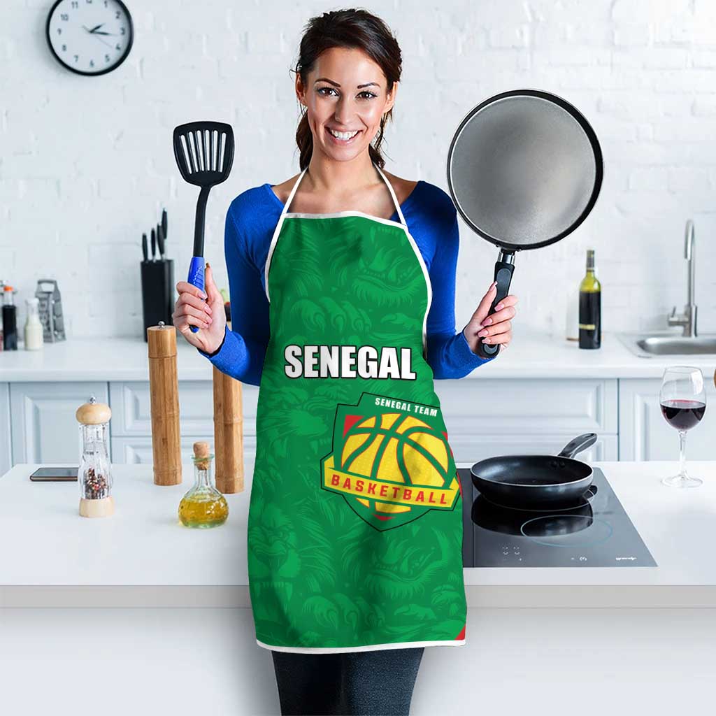 Custom Senegal Basketball Apron Go Champions Lions - Wonder Print Shop