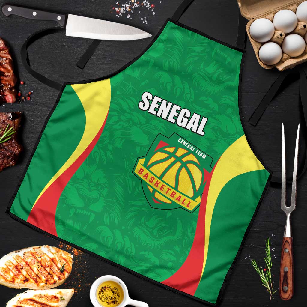 Custom Senegal Basketball Apron Go Champions Lions - Wonder Print Shop