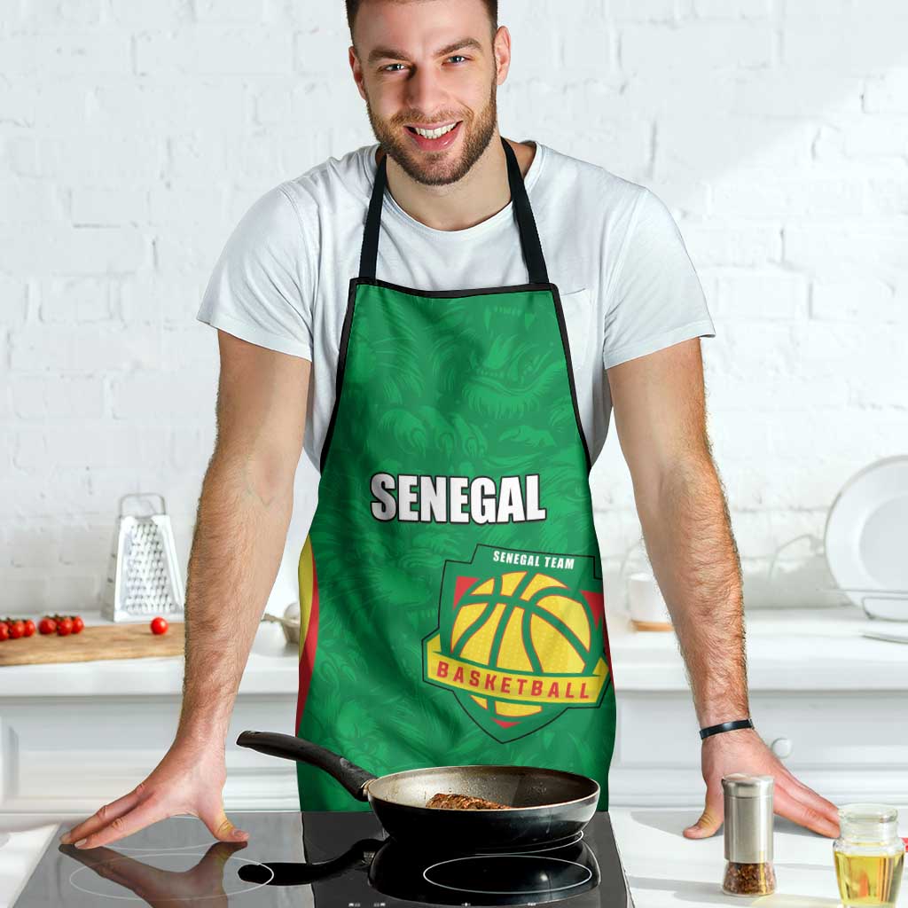 Custom Senegal Basketball Apron Go Champions Lions - Wonder Print Shop