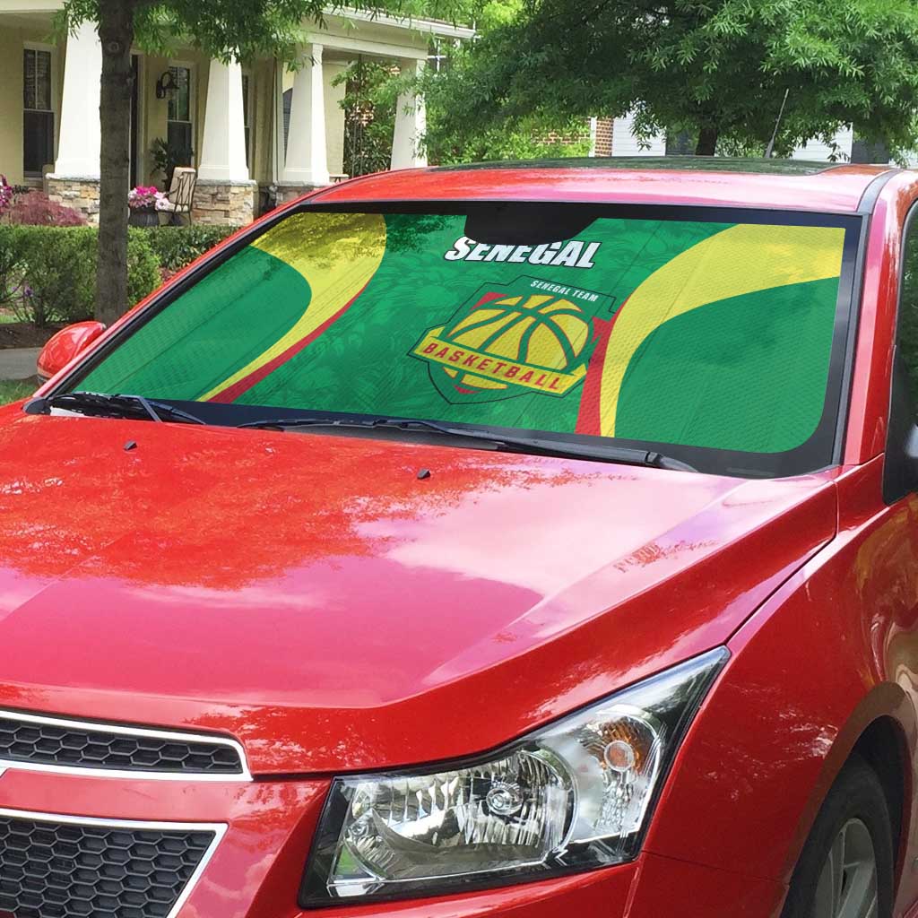 Custom Senegal Basketball Auto Sun Shade Go Champions Lions - Wonder Print Shop