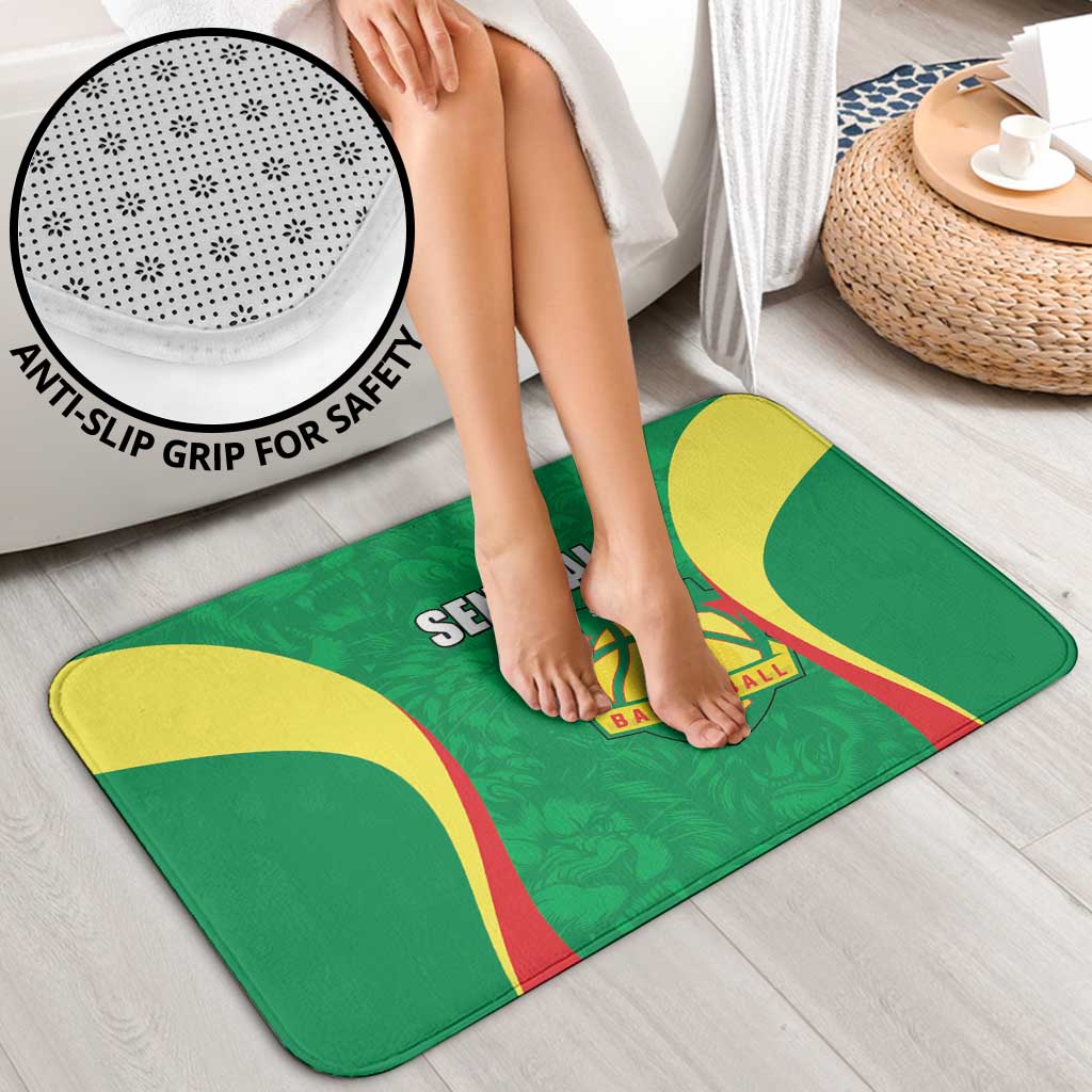 Custom Senegal Basketball Bathroom Set Go Champions Lions - Wonder Print Shop