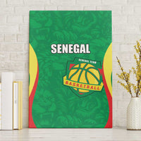 Custom Senegal Basketball Canvas Wall Art Go Champions Lions - Wonder Print Shop