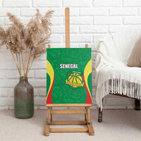 Custom Senegal Basketball Canvas Wall Art Go Champions Lions - Wonder Print Shop