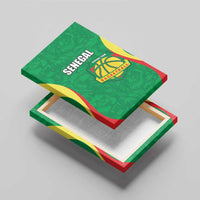 Custom Senegal Basketball Canvas Wall Art Go Champions Lions - Wonder Print Shop
