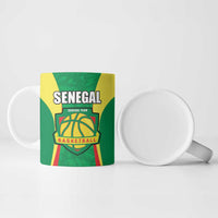 Custom Senegal Basketball Ceramic Mug Go Champions Lions - Wonder Print Shop