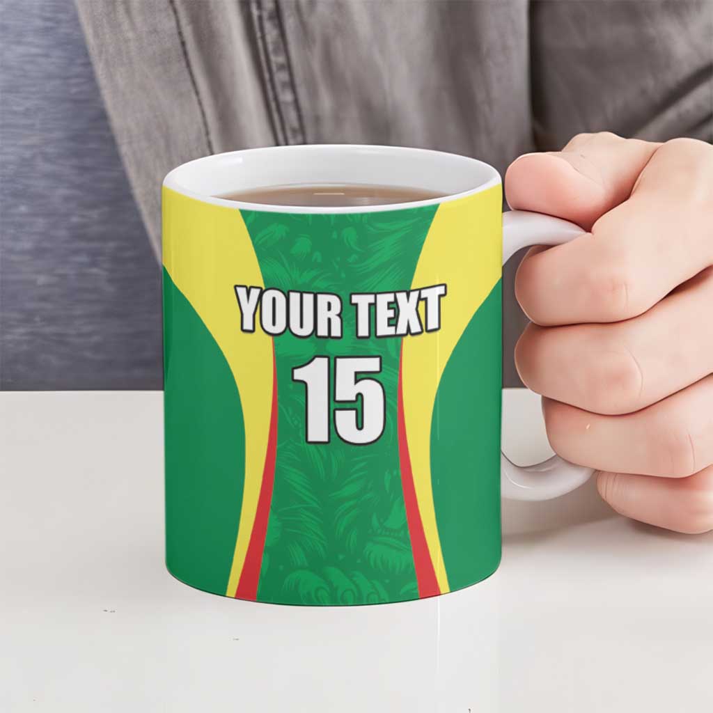 Custom Senegal Basketball Ceramic Mug Go Champions Lions - Wonder Print Shop