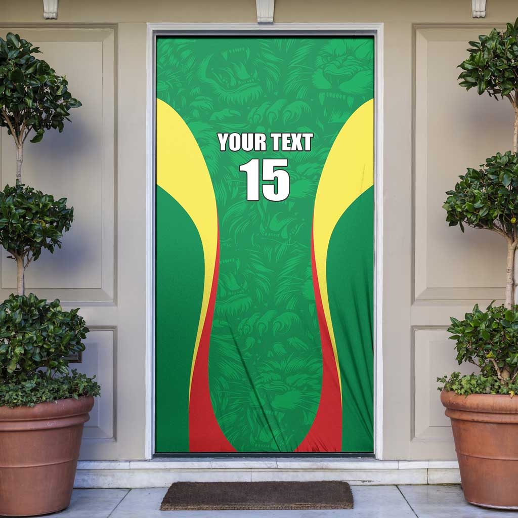 Custom Senegal Basketball Door Cover Go Champions Lions - Wonder Print Shop